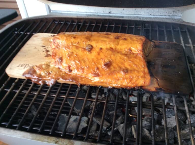 Cedar Planked Salmon on the PK 360 Grill and Smoker Grill Nation