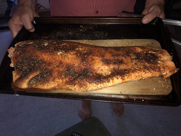 Cedar Planked Salmon on er Charcoal Kettle Grill Grill Nation