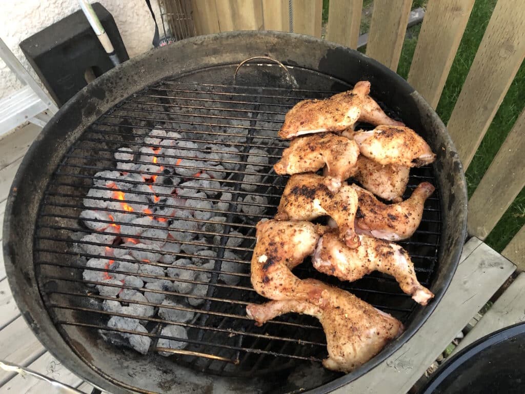 Chicken Legs on the Weber Kettle Grill