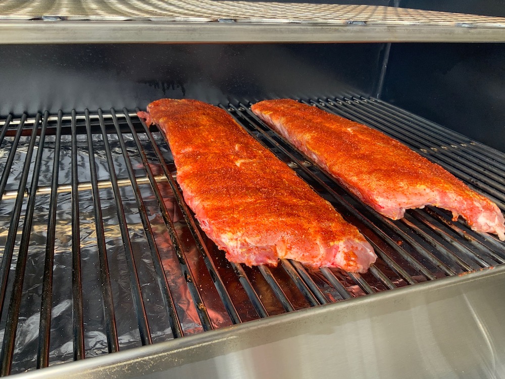 Ribs on the Yoder Smoker's S640S Smoker