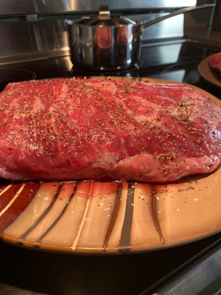 Simply Seasoned (Salt and Pepper) Tri-tip Steak